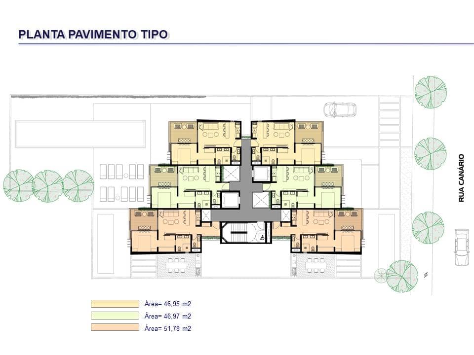 PLANTA PAVIMENTOS 46 E 51 M²